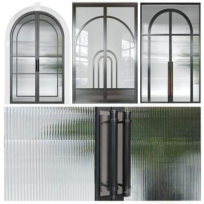 现代商场玻璃门 门 双开门 咖啡店门 大门 商店门